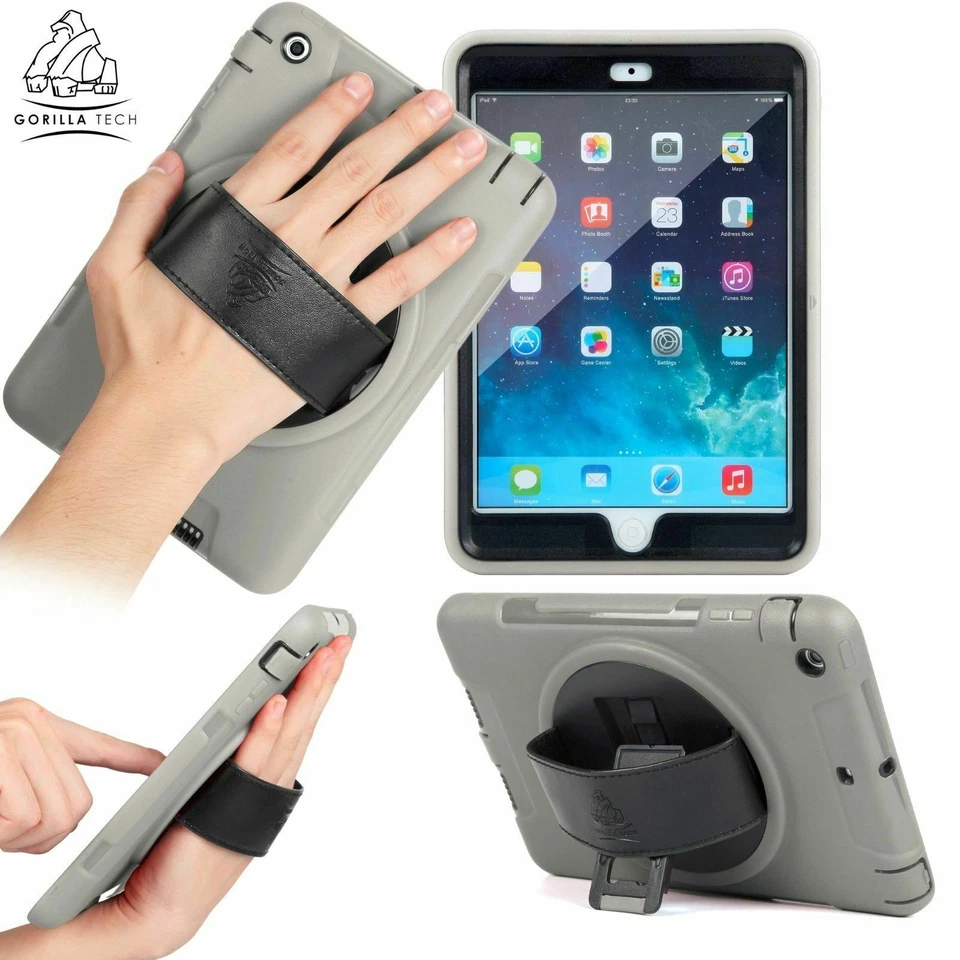 Gorilla Tech Survivor Slim 360° Degree Hand Strap Case Cover Stand Apple iPad - Image 3 of 4