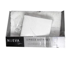 Nueva Spa 5 Piece Bath Set Bridgeport White