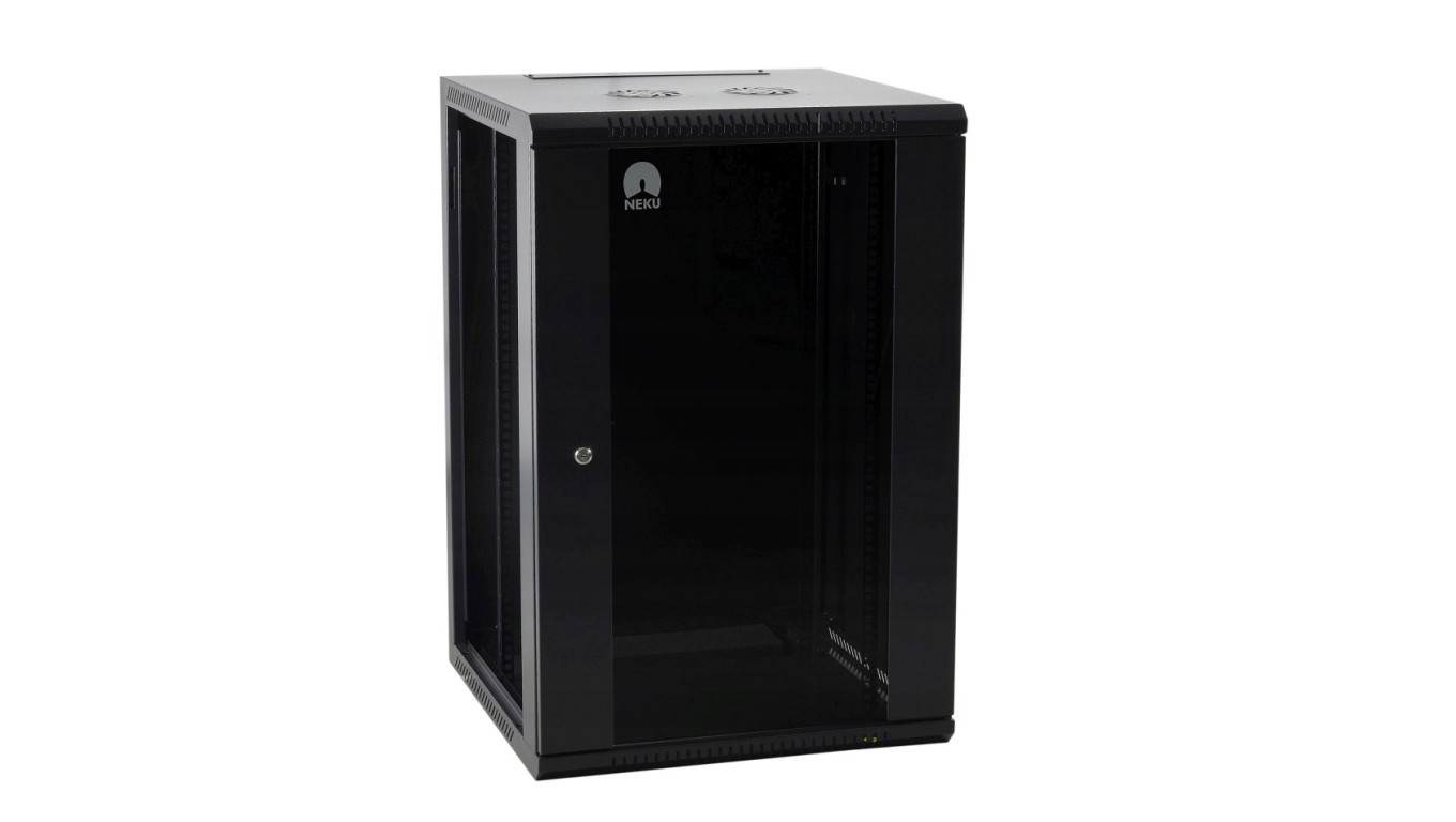 RACK hanging cabinet 19 inches 22U 450mm black NEKU TS BOX /T2UK