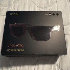 AiMB S2 Max Smart Glasses Set with Charging Cable & Lens Accessories