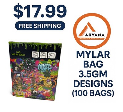 Smell Proof Mylar Bags 3.5G | Resealable Zip Foil Packaging Bag
