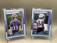 2025 Panini Optic Rated Rookie Tyler Loop & Mike Green Ravens Base Lot