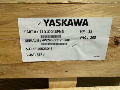 #5 Yaskawa Z1000U 5 HP 208V 3-Phase VFD Bypass Package   New 2024   HVAC Drive