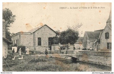 AYCP14 1319 89 - Chigy - das Waschhaus Und Fabrik De La Ville Paris - Verkauft