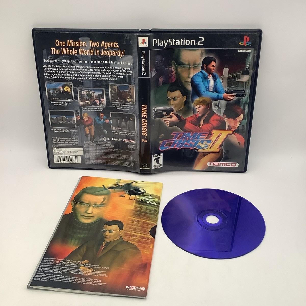 Sony PlayStation 2 Time Crisis II Namco PS2 Video Game Complete
