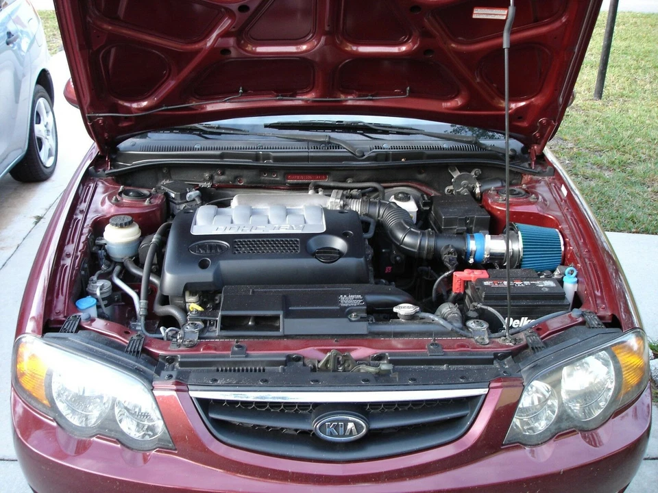 Kit de admisión de aire BCP RW AZUL para Kia Sedona 2002-2005 3,5 L V6 Ram + filtro Foto 2 de 2