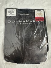 Vintage Donna Karan DKNY Opaque Almost Black Tall Control Top Pantyhose