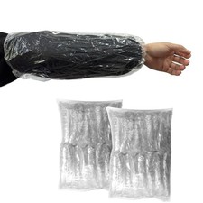200 PCS Disposable Arm Sleeves, Plastic Sleeves to Cover Arms for Clear
