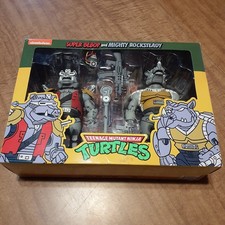 NECA Teenage Mutant Ninja Turtles Super Bebop & Mighty Rocksteady Action Figures