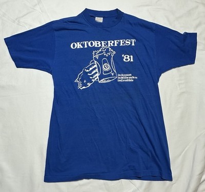 Vintage 1981 BMW T-Shirt BMWCCA Car Club Of America XL Oktoberfest Milwaukee