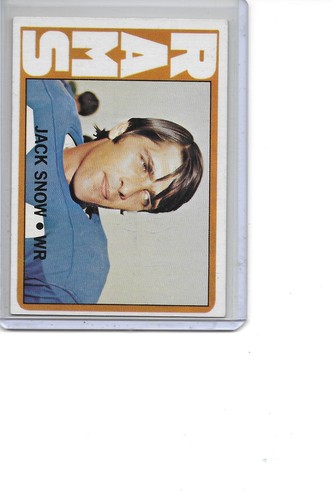 Jack Snow #152 1972 Topps card