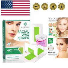 Facial Wax Strips for hair removal - Hypoallergenic for All Skin Types - - Ge...