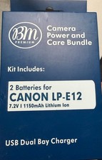 BM Premium Camera POWER And Care Bundle Batteries For CANNON LP-E12 NEW