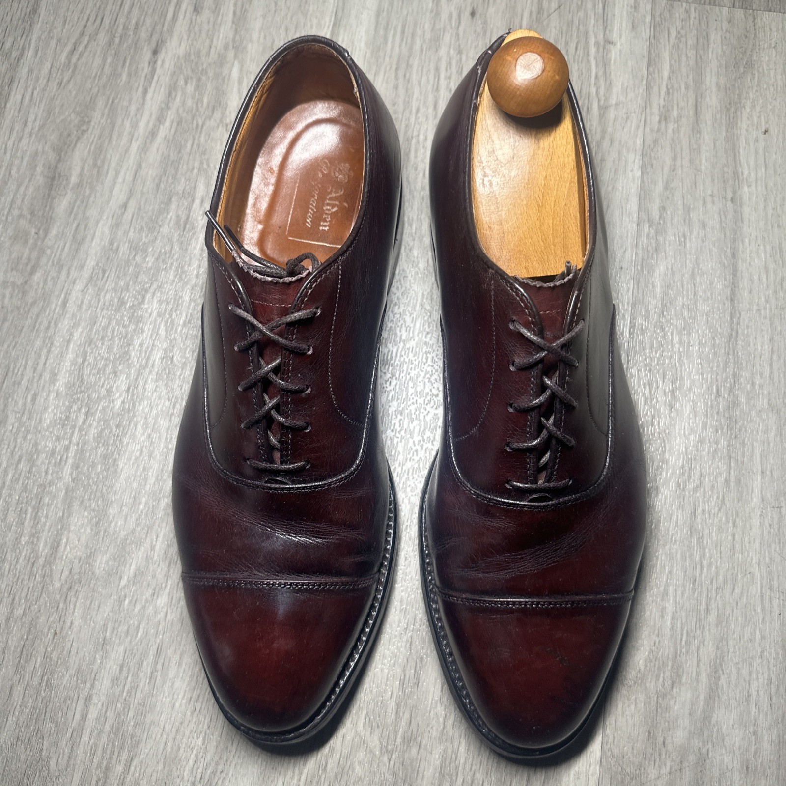 Alden 906 Burgundy Calfskin Straight Tip Bal | Alden Model Alden 906 Burgundy Calfskin Straight Tip Bal | Alden Model