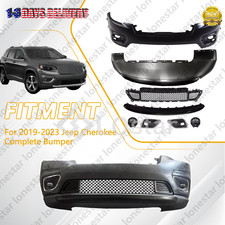 Front Bumper Cover Kit With Fog Lamp For 2019-2023 Jeep Cherokee