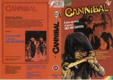 CANNIBAL (1) / UK PRE-CERT PROMO VIDEO SLEEVE/ DERANN VIDEO LABEL / DEODATO