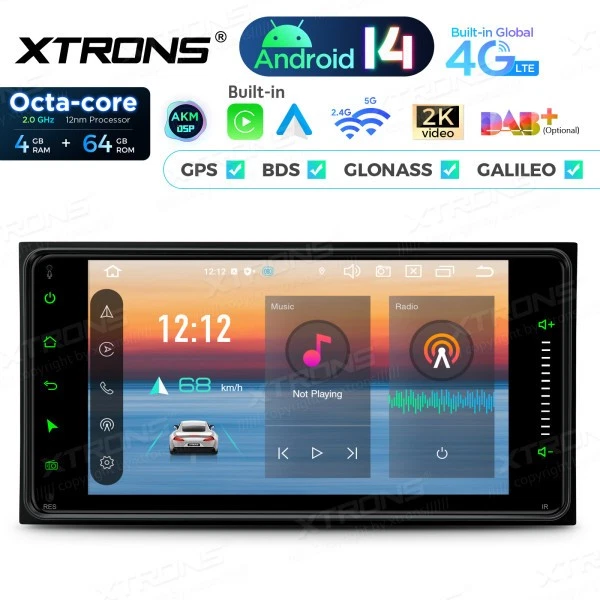 7" Android 14 Octa Core Autoradio GPS Navigation  Toyota Corolla RAV4 Hilux uvm+ - Bild 4 von 4