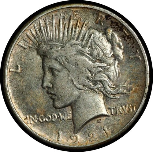 1921 Peace Dollar Original Choice AU