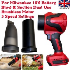 Brushless Cordless Turbo Air Blower Jet Dry Blower Fan For Milwaukee 18V Battery