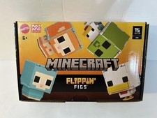 New In Box Minecraft Flippin’ Figs 2-Pack Figures, Set with Sheep & Chicken 2023