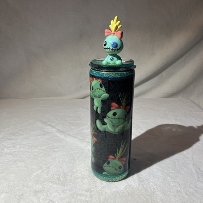 Disney Scrump Glitter Water Bottle Custome Handmade Two Interchangeable Top READ