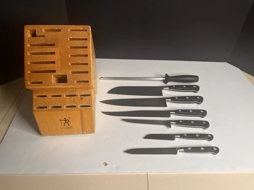 J.A. Henckels International Series 8-Piece Set Knife Block Set (6 Knifes)