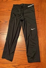Nike Pro Women's Black Cropped Athletic Workout Leggings Size XS
