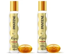 2 Pk Pantene Rizos Definidos Mousse Espuma 227g ea.