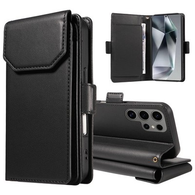 For Samsung S26 S25 Ultra S24 S23 Note 20 10 Luxury Multi-Slot Wallet Phone Case