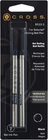 Cross 8523-2 Black Refill for Rollerball Pen, Medium - 2 Pack, Gel Rolling Ball