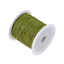 Nylon Knotting Cord 0.6mm 50 Yards for DIY Craft Army Green