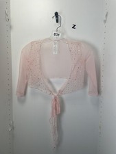 Mirella Sheer Pink Shawl Size 8-10