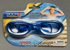 DOLFINO Premier YOUTH FASHION SWIM GOGGLES One Piece Frame • PC Lenses DG-0657WM