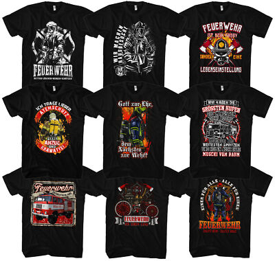 Feuerwehr Herren T-Shirt | FFW Einsatz Rettung Sohn Freiwillige Papa Vatertag