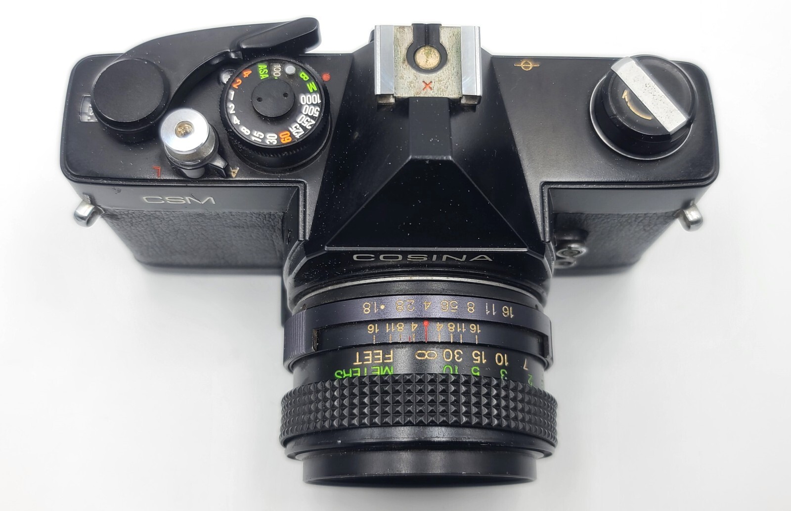 Fotocamera vintage reflex COSINA CSM / obbiettivo 50 mm f1.8 con custodia foto 2