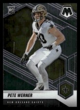 2021 Panini Mosaic #367 Pete Werner Rookie New Orleans Saints