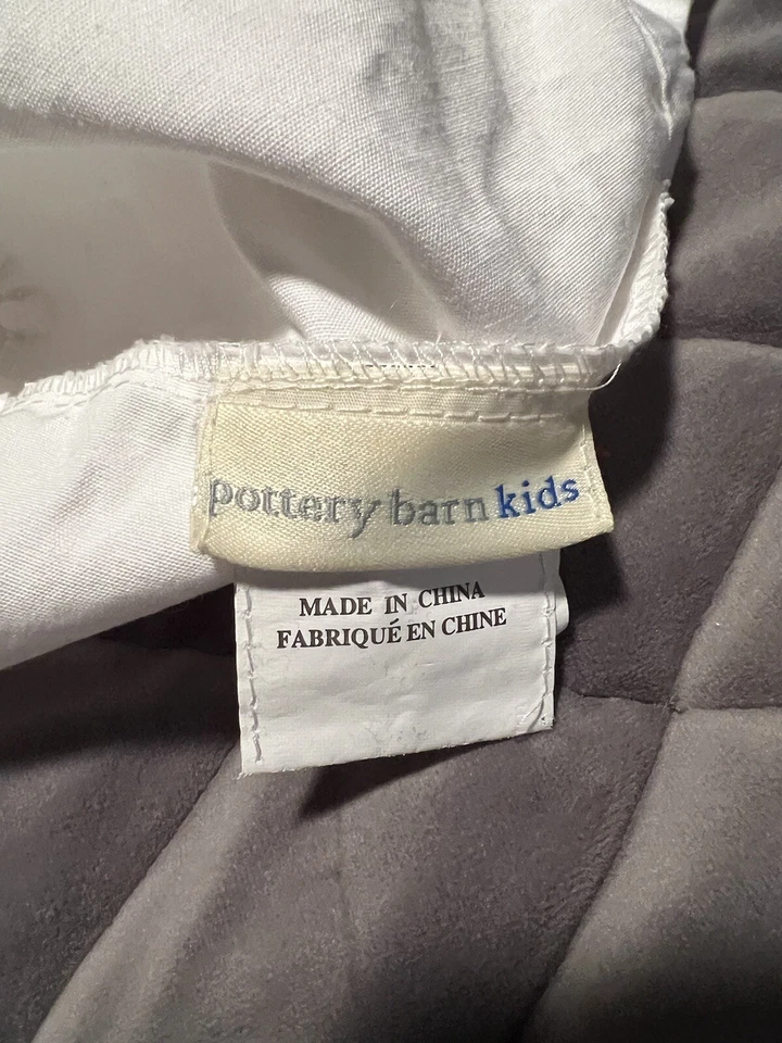 Forro de cesta de Pascua Pottery Barn Kids de tul blanco mariposa grande muy buen usado Foto 3 de 3
