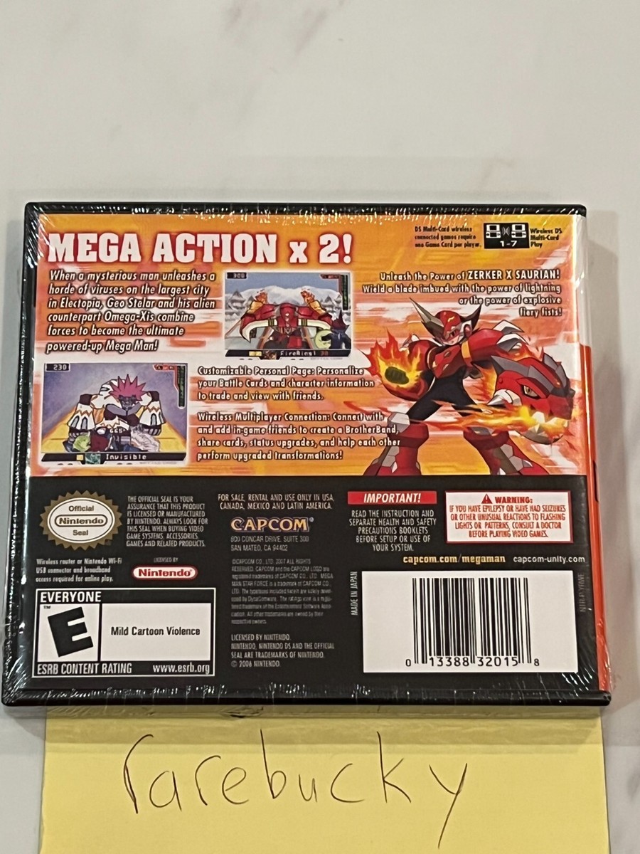 Mega Man Star Force 2: Zerker X Saurian (Nintendo DS) NEW
