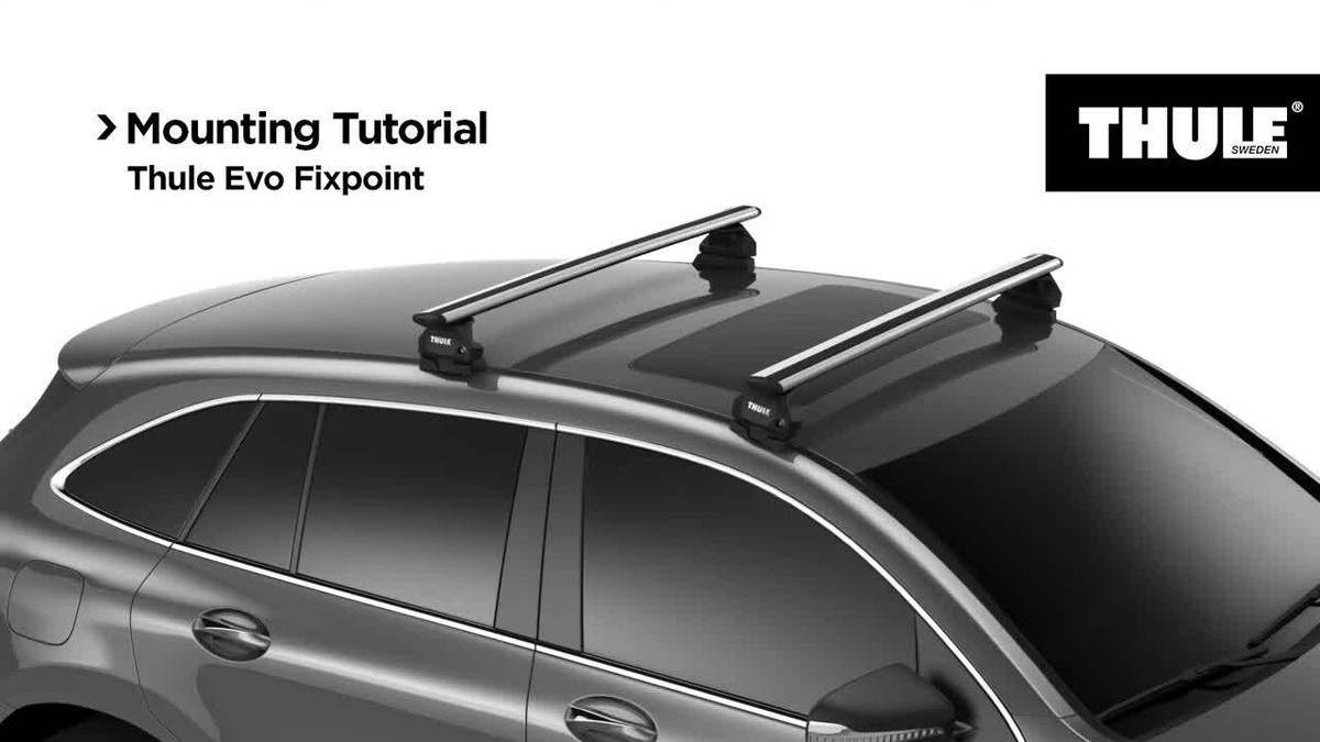 Thule WingBar Evo Black Roof Bars Set for Ford Transit Custom Van 