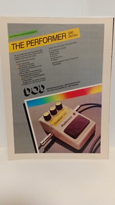 DOD GUITAR EFFECTS PERFORMER SERIES PEDALS 1982  - PRINT AD  a5