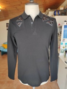 polo nera maniche lunghe