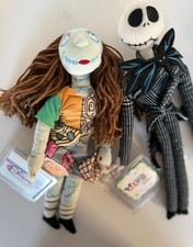 Disney Nightmare Before Christmas Sally 11   Jack 13 "  Mini Bean Bag Plush NWT