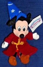 SORCERER MICKEY MOUSE Wizard beanbag plush NEW Disney Store NWT
