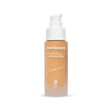 Mamaearth Glow Serum Foundation with Vitamin C & Turmeric Almond Glow 30ML.