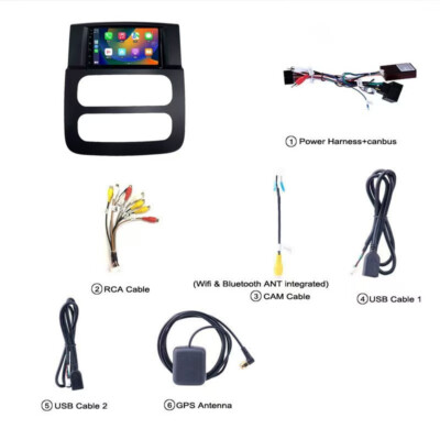 Car Android Radio For 02-05 Dodge RAM 1500 2500 3500 GPS Navigation Carplay WIFI