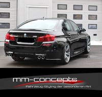 Cup Diffusor Seiten AnsäTze Schwarz FüR BMW M5 F10 5Er Heck Ansatz Rear Flaps