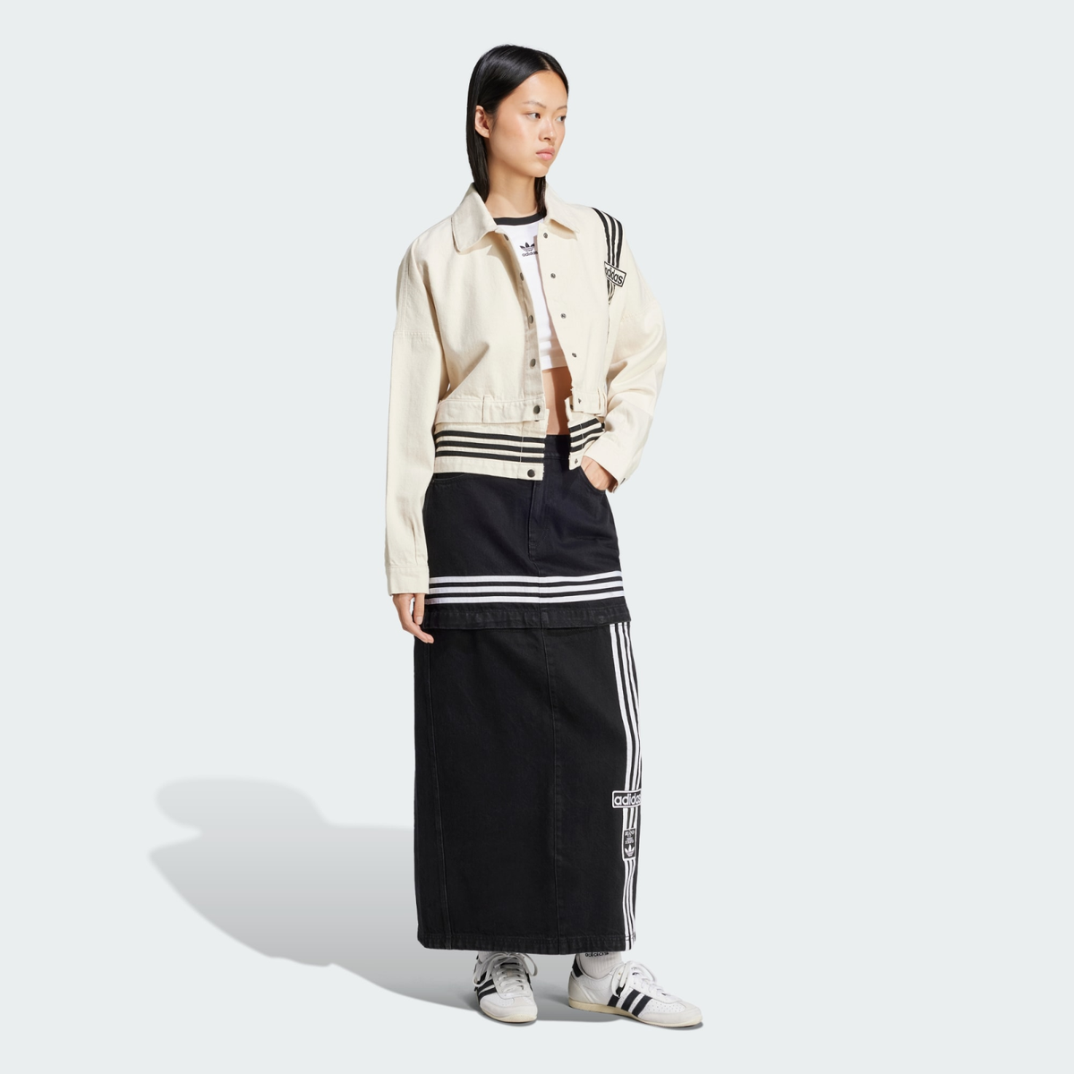 adidas WMNS Adibreak Denim Track Top Natural Denim JD5617