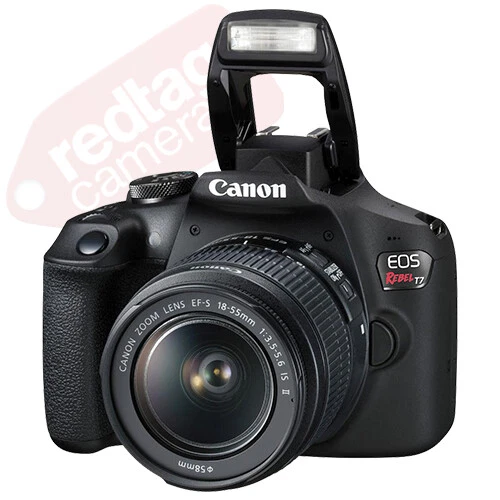 Canon EOS Rebel T7 / 1500D SLR Body+ 3 Lens Kit 18-55mm + 16GB + Flash & More - Image 2 of 4