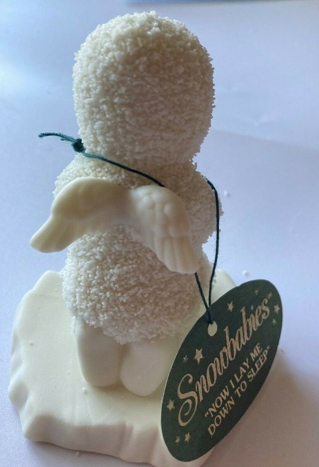Department 56 SNOWBABIES Bisque Figurine "NOW I LAY ME DOWN TO SLEEP