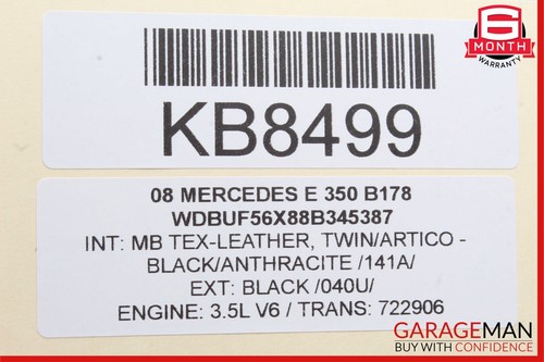 07-09 Mercedes W211 E320 E350 E55 AMG Interior Top Upper Rear View Mirror Gray - Picture 12 of 12